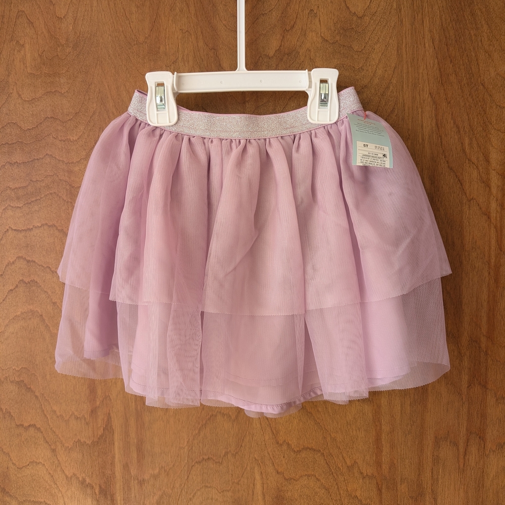Cat & Jack Light Purple Tulle Mini Skirt